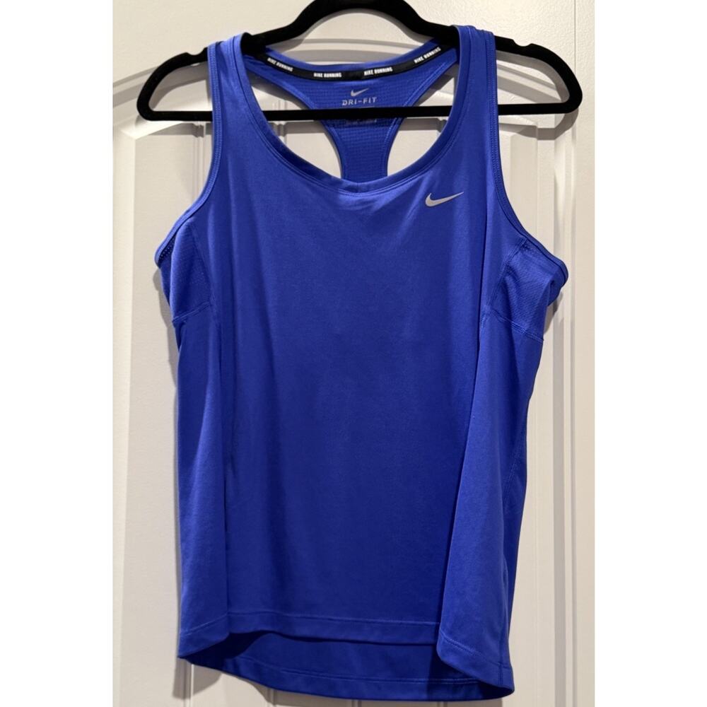 Nike Dri-Fit Women's Racerback Tank Top, Blue, Size M